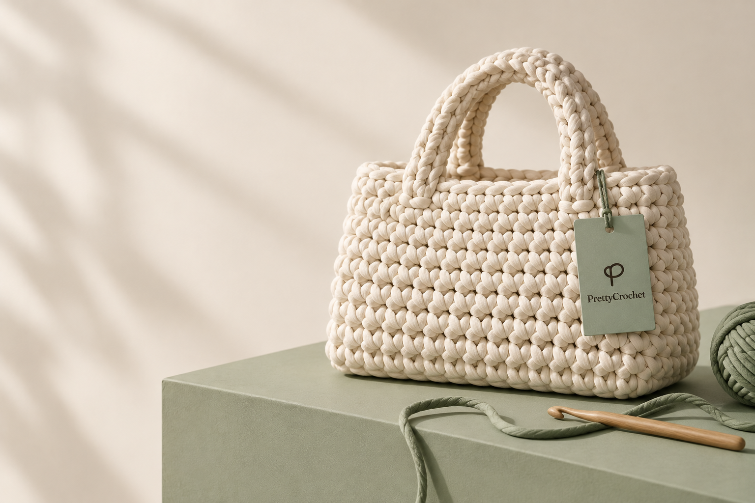 Handgehäkelte PrettyCrochet Tasche
